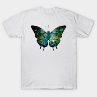 Butterflies, Celestial Garden Butterfly’s Soul in Green T-Shirt